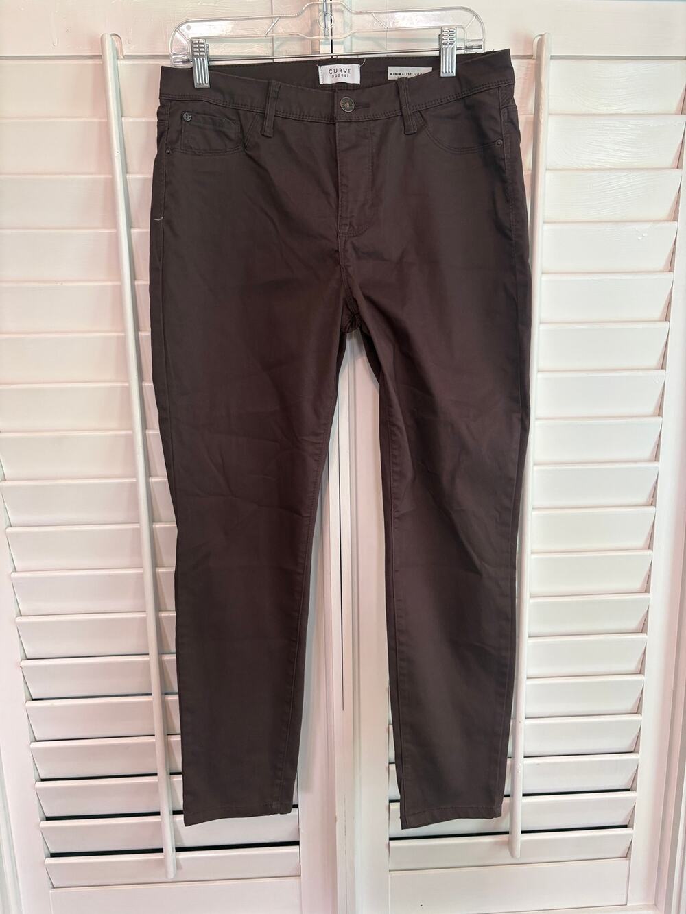 Curve Appeal Burgundy Minimalist Jeggings Size 10/30